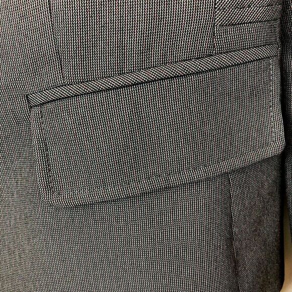 9&Co. Blazer Gray Pinstripe Suit Jacket Size 2 Work Office Classic - Picture 4 of 12